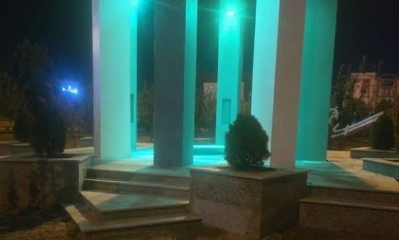تکمیل یادمان شهید گمنام در سایت اداری گلستان
