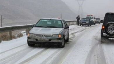 جاده‌های کردستان لغزنده می‌شود/دما 7درجه کاهش می‌یابد