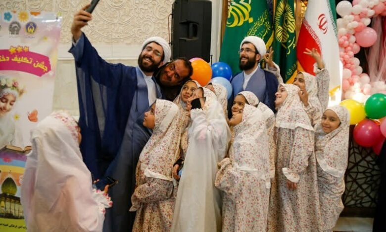 جشن تکلیف دختران در حرم امین ولایت + تصاویر