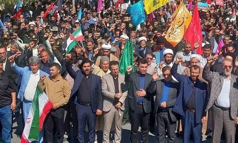 راهپیمایی مردم‌ کهگیلویه و بویراحمد ‌علیه اسرائیل‌