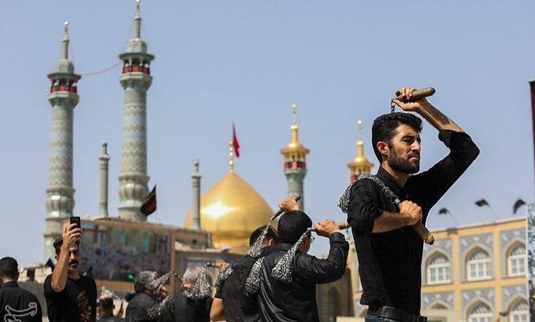 شهر مقدس قم در سوگ شهادت حضرت فاطمه(س) غرق عزاست
