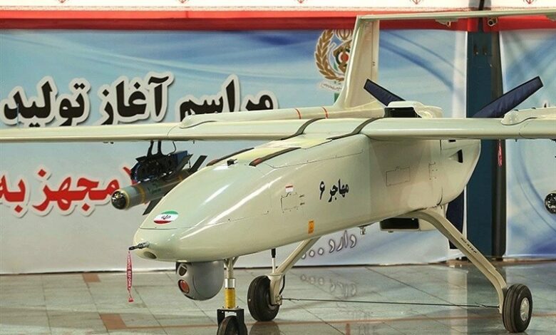 مانور هماهنگ 3 پهپاد مهاجر 6 برای نخستین بار + عکس