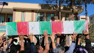 پیکر مطهر 5 شهید گمنام در شهرکرد تشییع شد