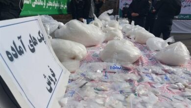 کشف 859 کیلوگرم انواع مواد مخدر در البرز