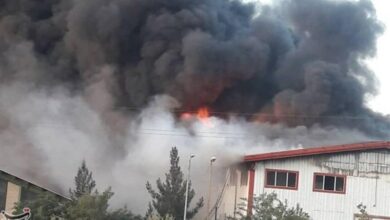 آتش‌سوزی کارخانه تولید منیزیم کاشان تلفات نداشت