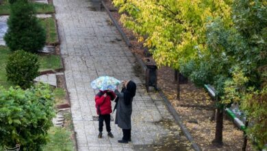 آغاز بارش‌های خفیف در البرز از دوشنبه
