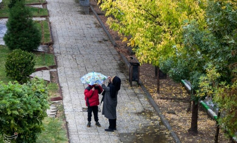 آغاز بارش‌های خفیف در البرز از دوشنبه