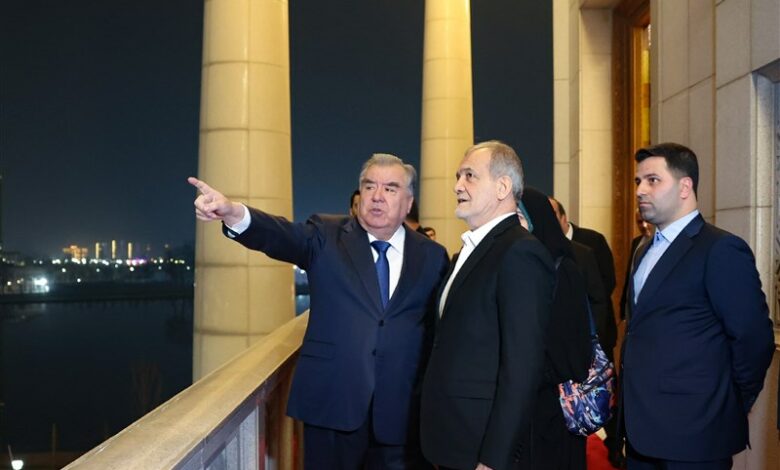 بازدید پزشکیان از کاخ نوروز تاجیکستان