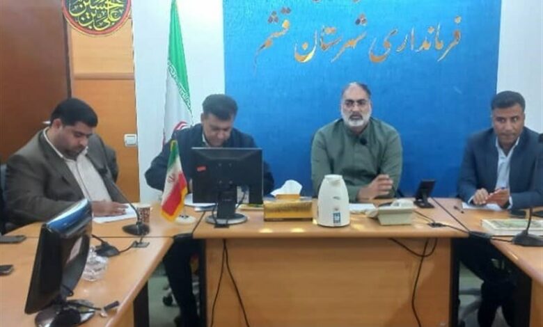 تاکید فرماندار قشم بر شتاب‌بخشی اجرای طرح هادی در روستاها