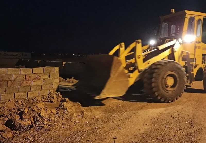 تخریب 11 فقره ساخت‌وساز غیرمجاز در اراضی کشاورزی گناباد