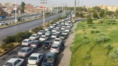 ترافیک سنگین در آزادراه تهران ـ کرج ـ قزوین