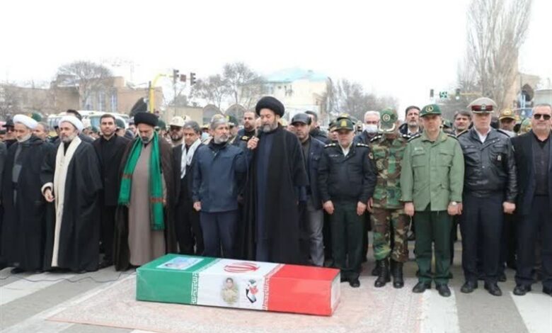 تشییع باشکوه شهید امنیت در اردبیل
