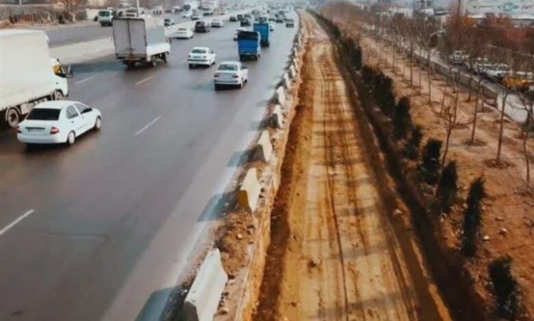 تعریض آزادراه کرج ـ تهران آغاز شد