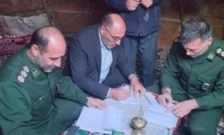 جاده‌سازی بسیج سازندگی برای عشایر اردبیل