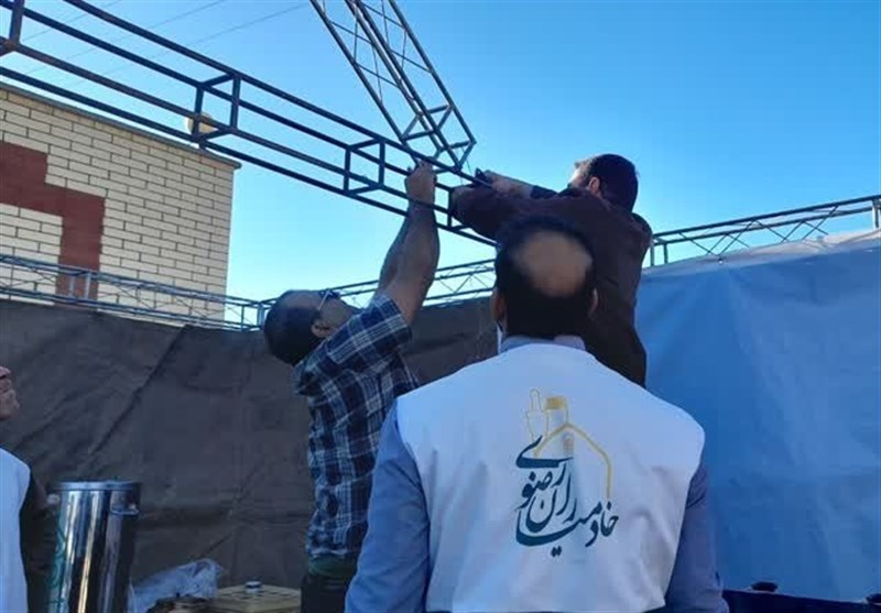 خدمت‌رسانی خادمیاران کانون خدمت رضوی در دزفول