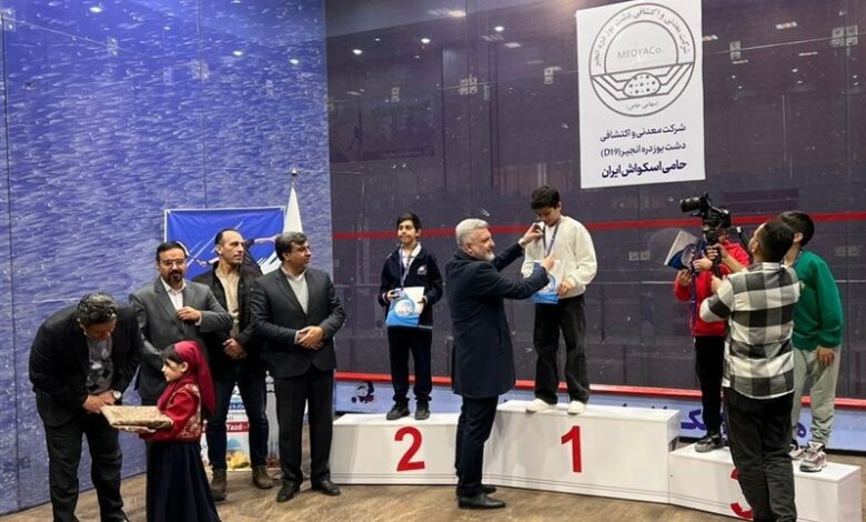 درخشش اسکواش‌بازان یزدی در جام دشت یوز با 8 مدال
