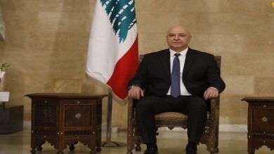 رئیس جمهور جدید لبنان وارد کاخ «بعبدا» شد