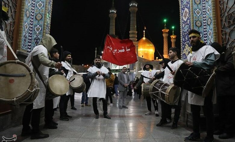 مراسم عزاداری شهادت امام کاظم(ع) در حرم حضرت معصومه(س)