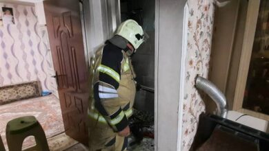 مهار آتش‌سوزی منزل مسکونی در شهر ایلام