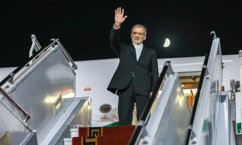 پزشکیان از مسکو عازم تهران شد