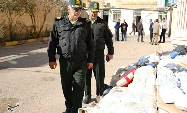 کشف محموله 616 کیلوگرمی انواع مواد مخدر در کرمان