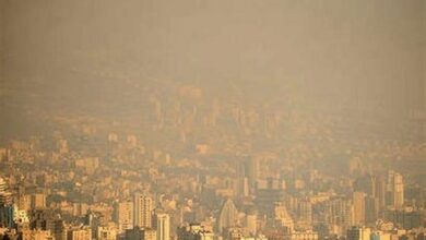 آسمان قم غبارآلود می‌شود