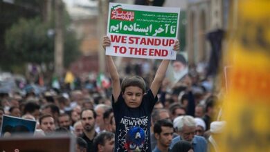 آغاز راهپیمایی 22 بهمن با صفوف به هم پیوسته کرمانشاهیان