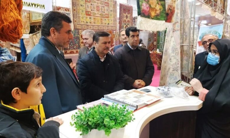 افتتاح نمایشگاه زنجیره تولید فرش دستباف گلستان+تصاویر