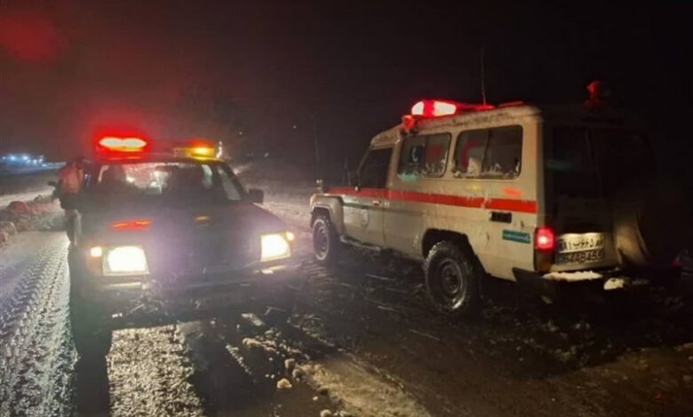 امدادرسانی هلال‌احمر زنجان به 390 نفر متاثر از برف و کولاک