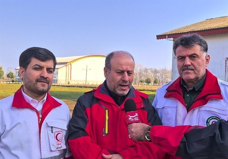 جستجو و نجات در ساختمان‌های فروریخته گیلان + تصاویر