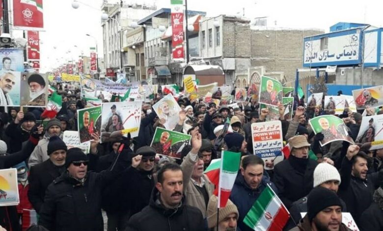 حضور باشکوه مردم پایتخت شور و شعور حسینی در 46 سالگی انقلاب