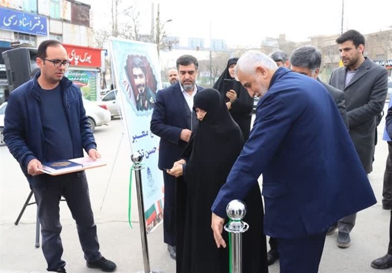 خیابانی به نام شهید«حسن ترک» در همدان افتتاح شد+تصویر