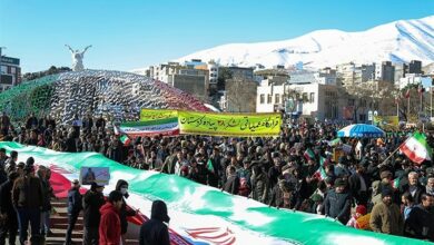 راهپیمایی 22بهمن کردستان/شکوه دشمن‌شکن شیعه و سنی