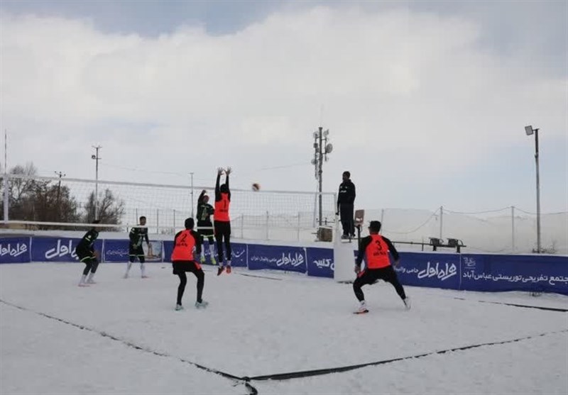 ششمین دوره تور ملی والیبال برفی ایران در همدان برگزار شد