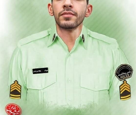 مراسم تشییع شهید مدافع امنیت " بهرام پنجه‌ورزیدن " اعلام شد