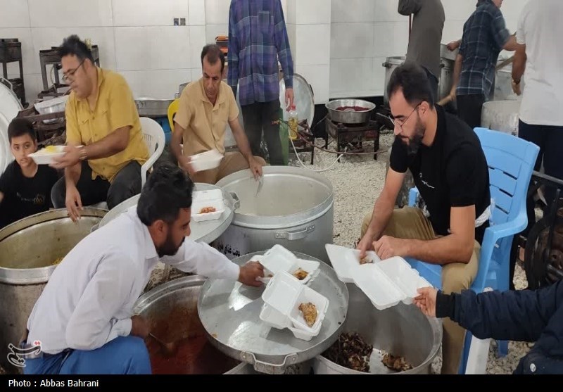 پخت و توزیع 10 هزار پرس غذا در جنوب استان بوشهر