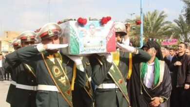 پیکر شهید مدافع امنیت در زادگاهش دزفول آرام گرفت