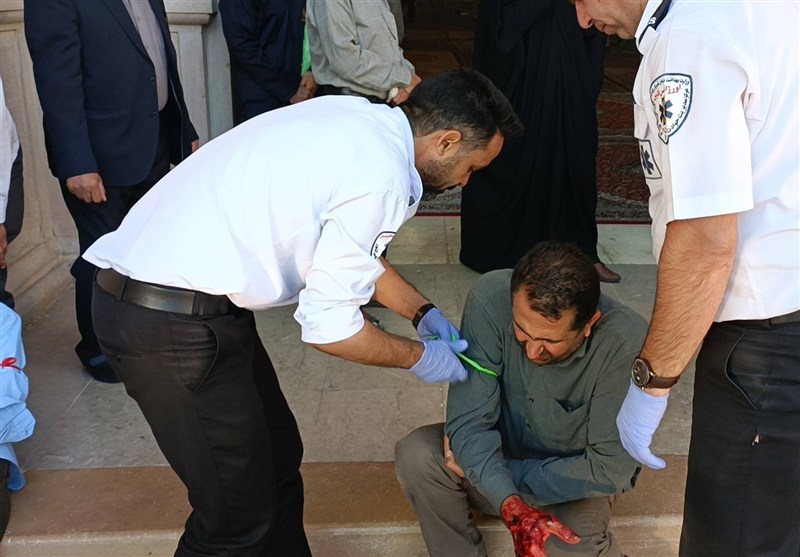 مانور بزرگ «ایمنی، امداد و نجات» در حرم شاهچراغ برگزار شد