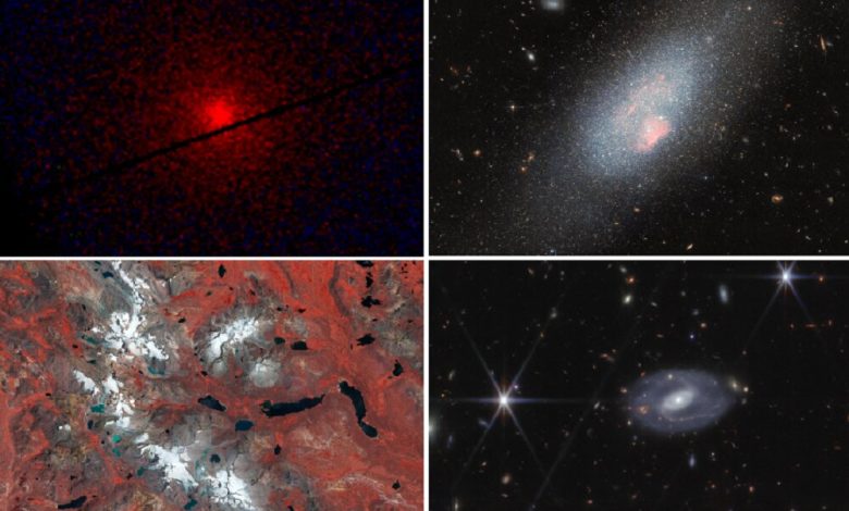 منتخب تصاویر فضایی آژانس فضایی اروپا؛ از دنبالهدار پرتو ایکس تا کهکشان آبی درخشان / آژانس فضایی اروپا , تصاویر فضایی , دنبالهدار , رشته کوه , مریخ