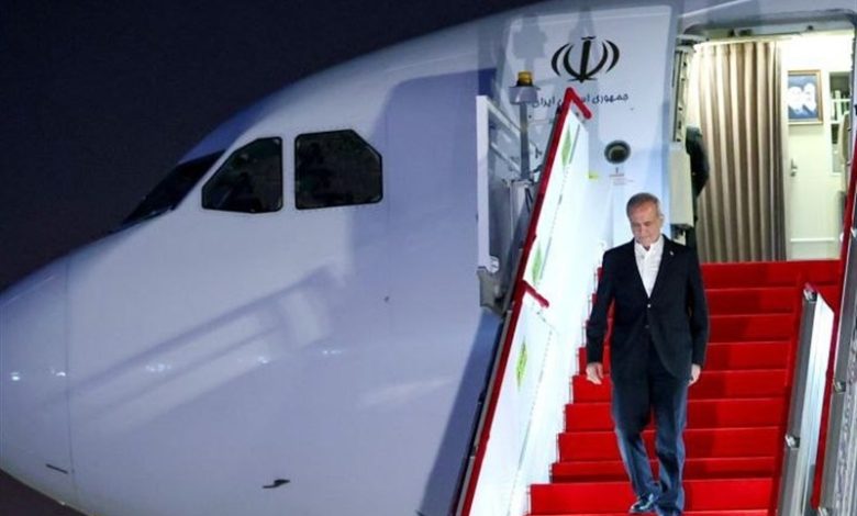 پزشکیان وارد ترکمنستان شد / اخبار سیاسی روز , اخبار سیاست خارجی