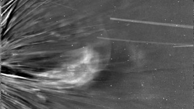 کاوشگر پارکر ناسا لحظه خیرهکننده چرخش باد خورشیدی را ثبت کرد / کاوشگر پارکر , باد خورشیدی , فوران خورشیدی , آبوهوای فضایی , انرژی مغناطیسی