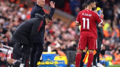 تشویق محمد صلاح در آنفیلد پس از پیروزی لیورپول مقابل برایتون / محمد صلاح , لیورپول , برایتون , لیگ قهرمانان اروپا , تشویق