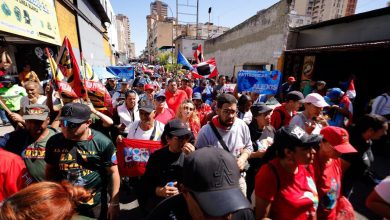 تظاهرات گسترده ونزوئلاییها علیه مداخلات آمریکا در کارائیب / ونزوئلا , آمریکا , کارائیب , تظاهرات , مداخله