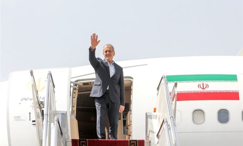 پزشکیان قزاقستان را به مقصد ترکمنستان ترک کرد / اخبار سیاسی روز , اخبار سیاست خارجی