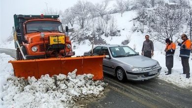 بارش برف در گردنههای لرستان/ بارندگی ادامهدار در محورهای مواصلاتی / اخبار لرستان - اخبار استانها