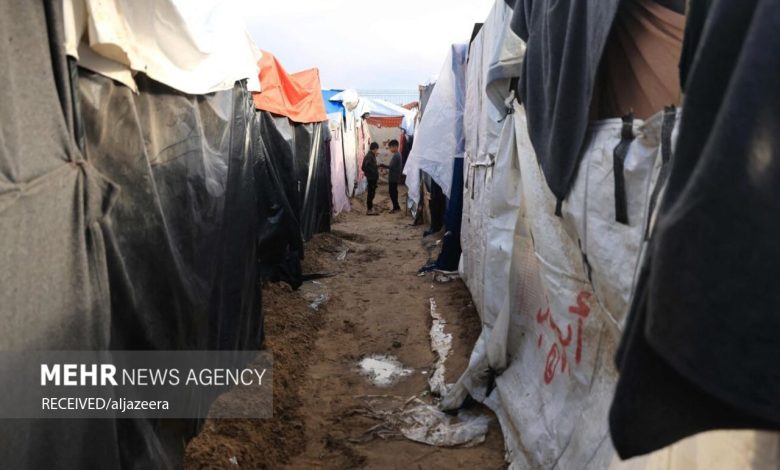 هشدار درباره فاجعه انسانی در غزه؛ سیل و بارندگی زندگی آوارگان را تهدید میکند / غزه , سیل , بارندگی , آوارگان , کمکهای پزشکی