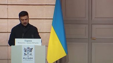 زلنسکی: ادعای پیشروی روسیه در خط مقدم نبرد اغراقآمیز است / زلنسکی, اوکراین, روسیه, جنگ, ماکرون