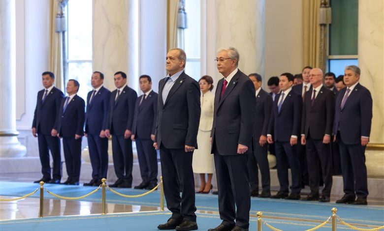 استقبال رسمی رئیس جمهور قزاقستان از پزشکیان / اخبار سیاسی روز , اخبار سیاست خارجی