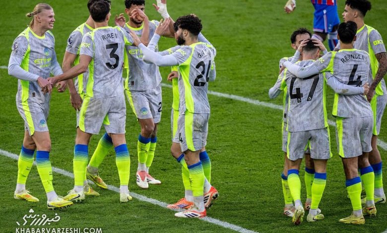 پیروزی منچسترسیتی مقابل کریستال پالاس با درخشش هالند / منچسترسیتی , ارلینگ هالند , کریستال پالاس , لیگ برتر انگلیس , هفته شانزدهم