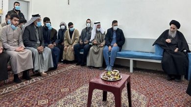 تصاویر دیدار مردمی آیتالله سیستانی پس از بهبودی از آنفولانزا / آیتالله سیستانی , دیدار مردمی , مرجع شیعیان , ولادت حضرت زهرا , بهبودی از آنفولانزا